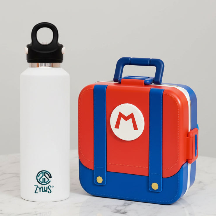 Cute Lunch Box and 600ml Water Bottle Set