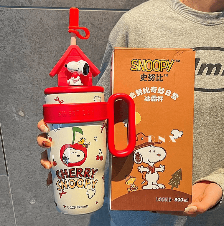 Snoopy & Friends Stainless Steel Vacuum Insulated Water Bottle 800ml - itzy bitsy