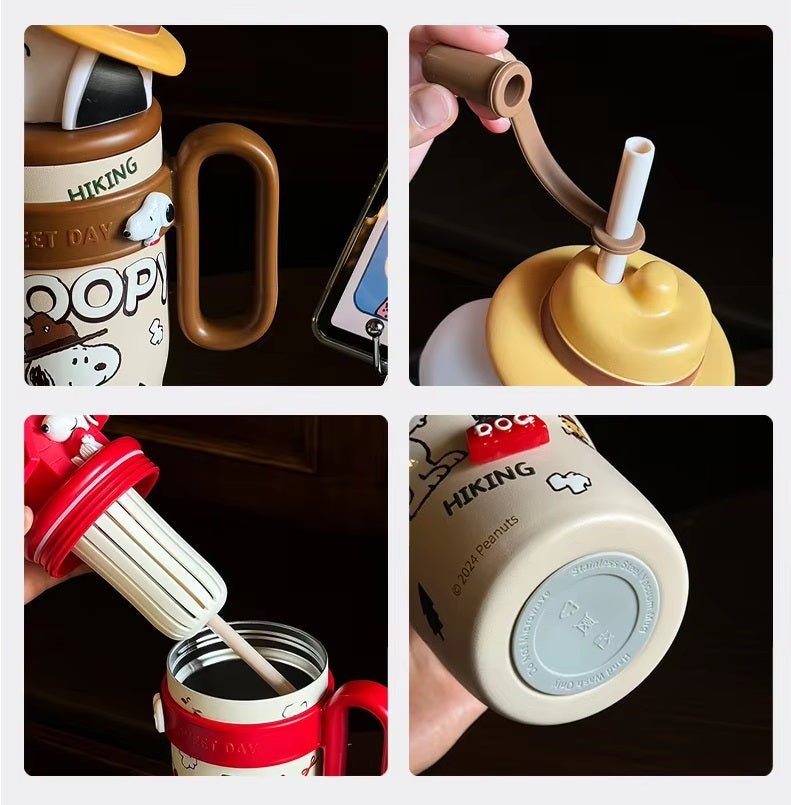 Snoopy & Friends Stainless Steel Vacuum Insulated Water Bottle 800ml - itzy bitsy