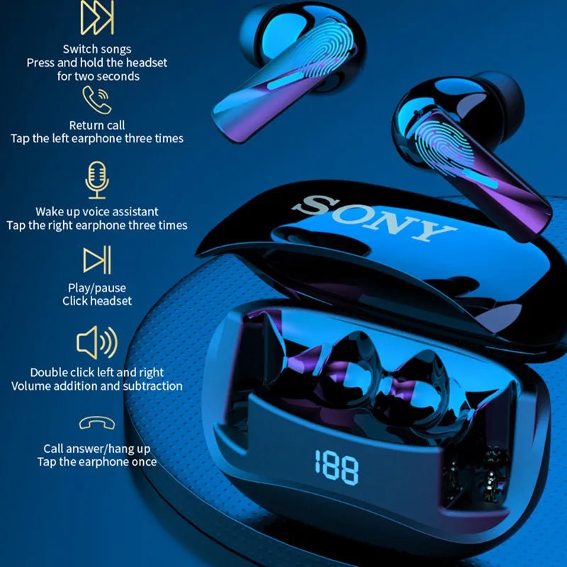 Sony Wireless Earphones With Mic - itzy bitsy