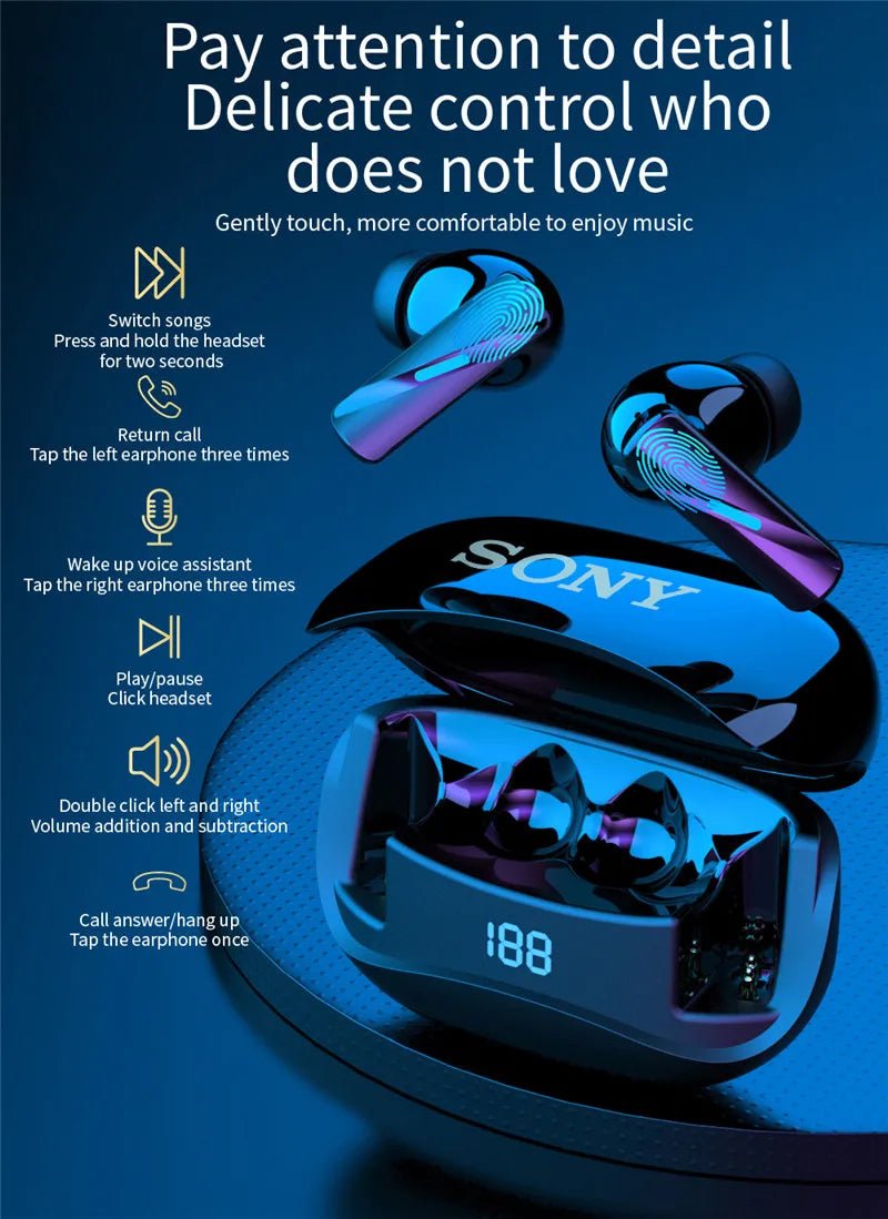 Sony Wireless Earphones With Mic - itzy bitsy