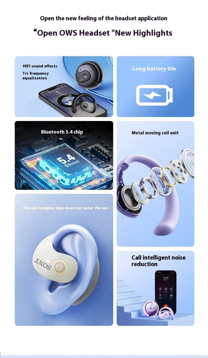 Sony Wireless HIFI AI Translation Earbuds with Mic - itzy bitsy