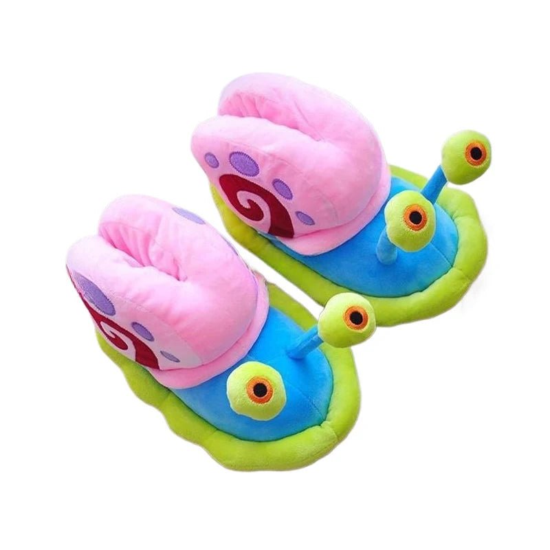 SpongeBob Gary The Snail Plush Slippers - itzy bitsy