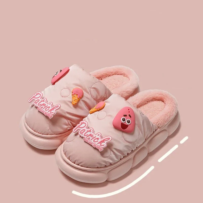 SpongeBob Patrick Mr. Krab Fleece Slippers - itzy bitsy