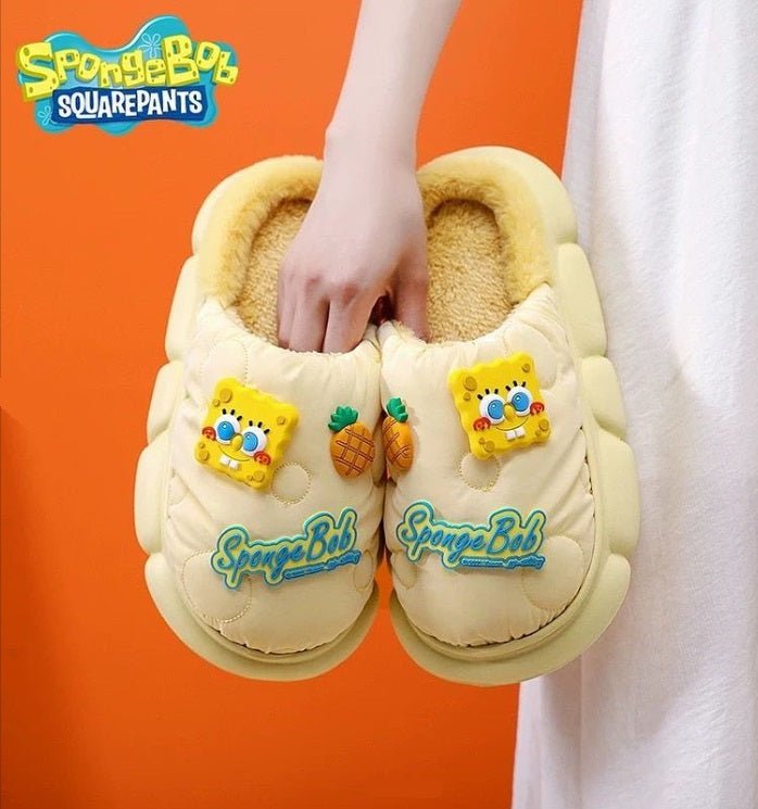 SpongeBob Patrick Mr. Krab Fleece Slippers - itzy bitsy