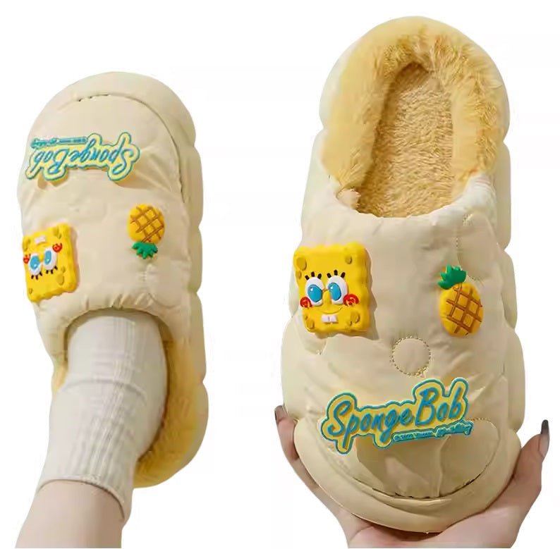 SpongeBob Patrick Mr. Krab Fleece Slippers - itzy bitsy