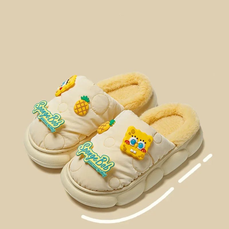 SpongeBob Patrick Mr. Krab Fleece Slippers - itzy bitsy
