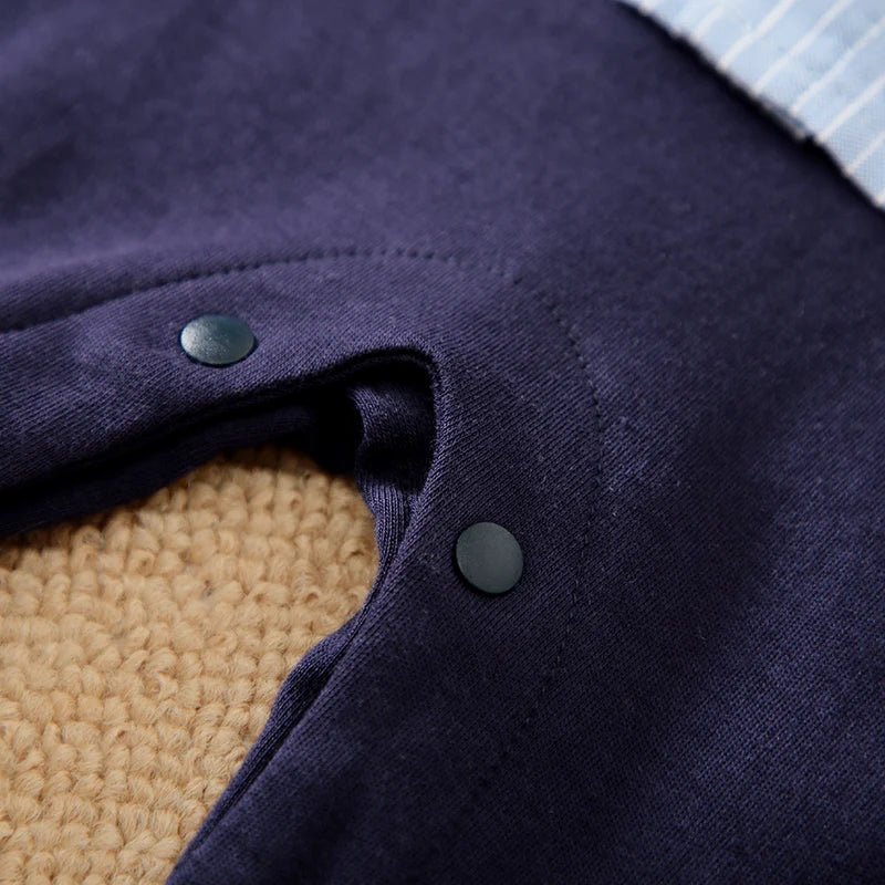 Spring and Autumn Boys' Cute Gentleman Casual Bodysuit - itzy bitsy