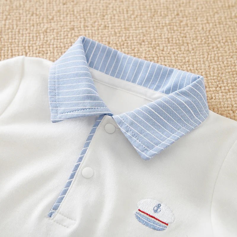 Spring and Autumn Boys' Cute Gentleman Casual Bodysuit - itzy bitsy