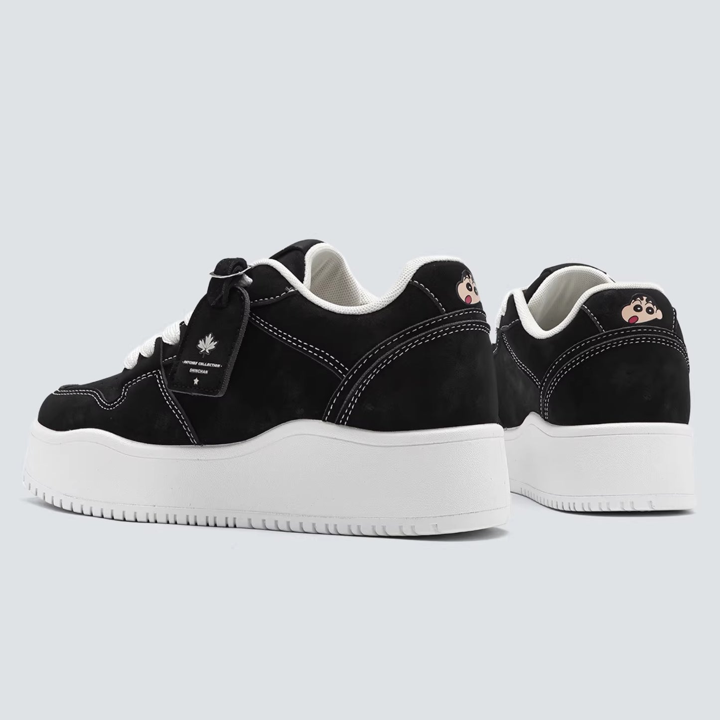Crayon Shin-Chan Collaboration Suede Thick Sole Sneakers