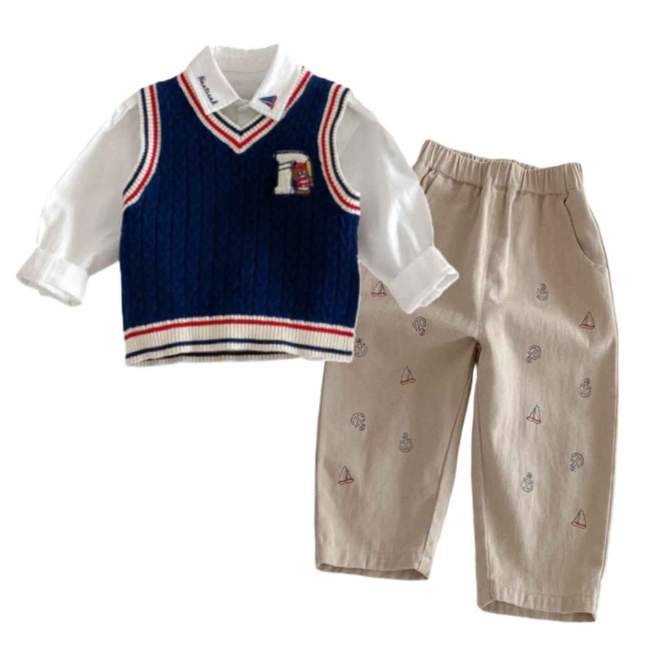 The Little Sailor Collection Kids 2Pcs & 3Pcs Outfit Set