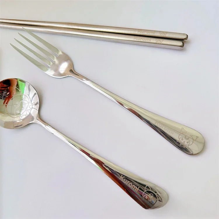 Stainless Steel Tableware 3 - piece Set for Girls - itzy bitsy