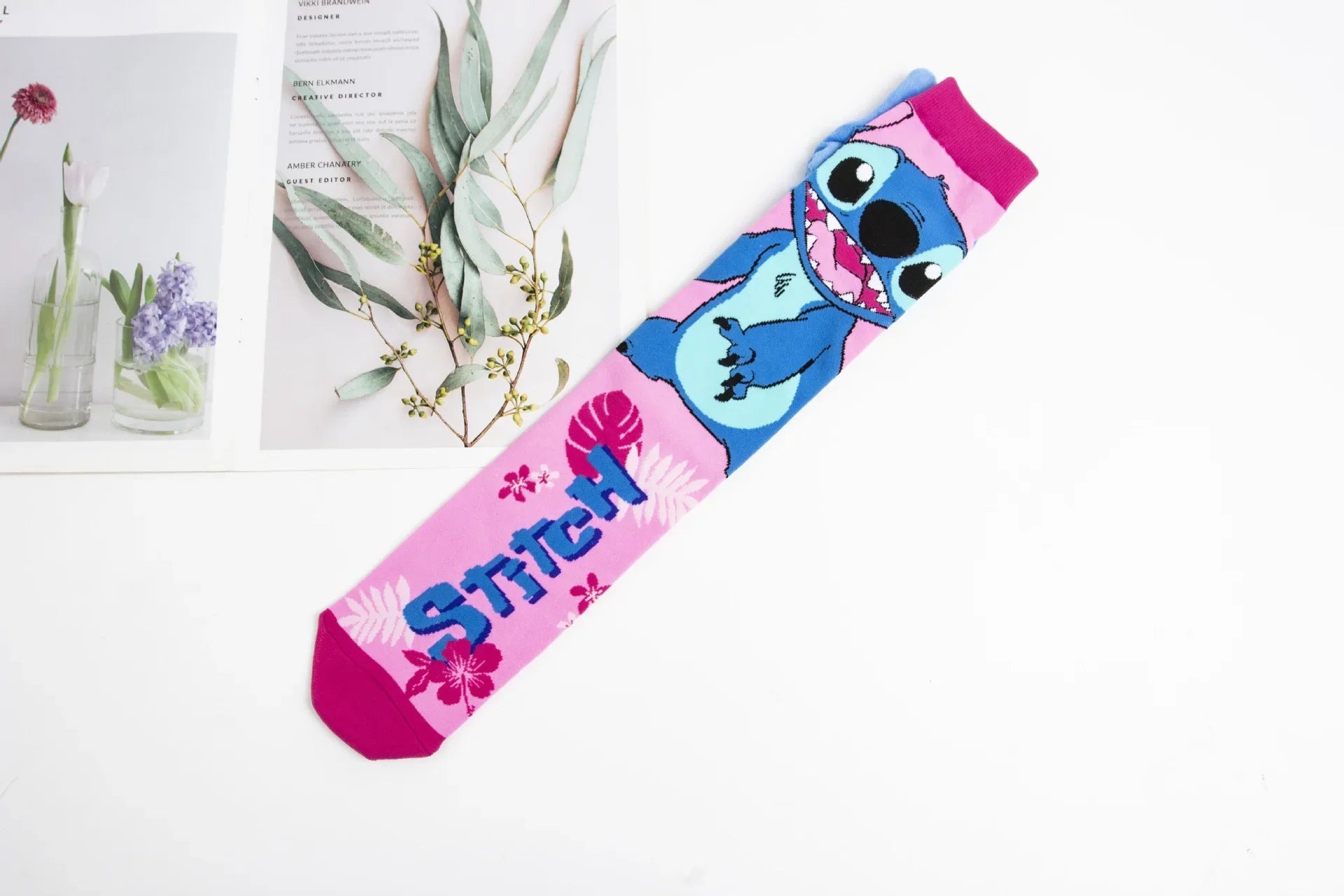 Stitch Big Ears Knee - Length Socks - itzy bitsy