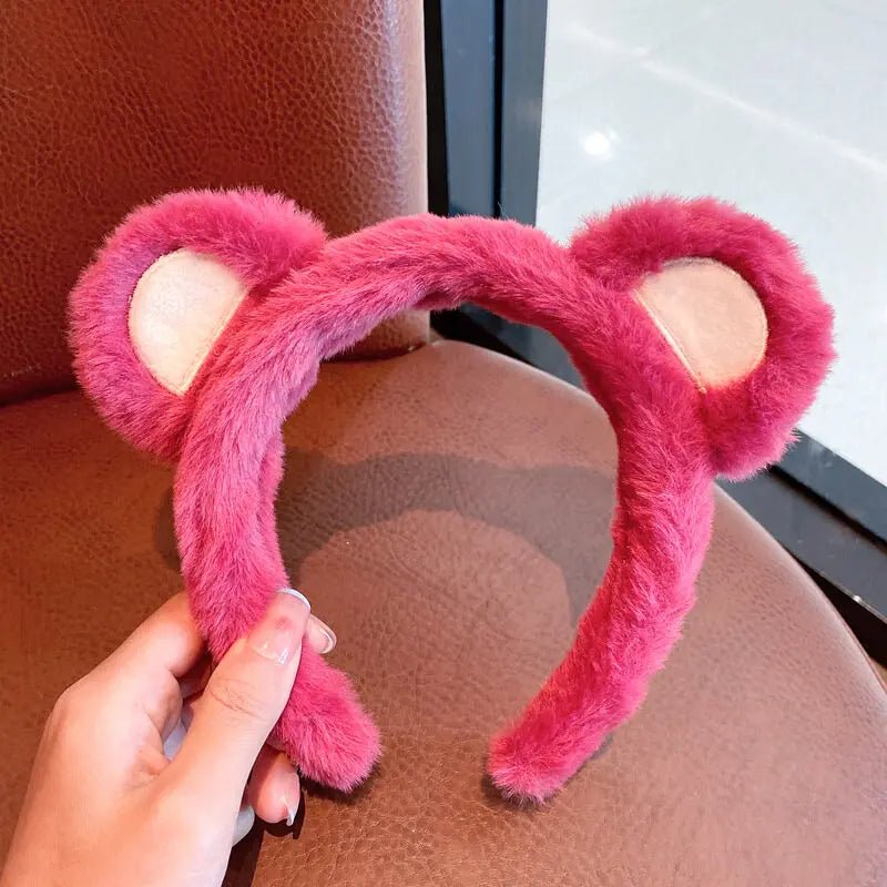 Strawberry Bear Plush Headband - itzy bitsy