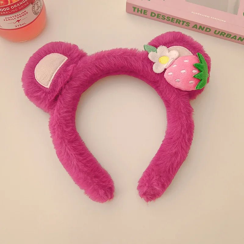 Strawberry Bear Plush Headband - itzy bitsy