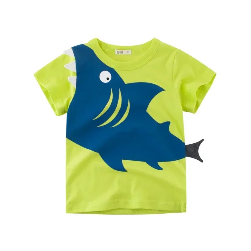 Summer Children 3D Animal Printing Tees - itzy bitsy