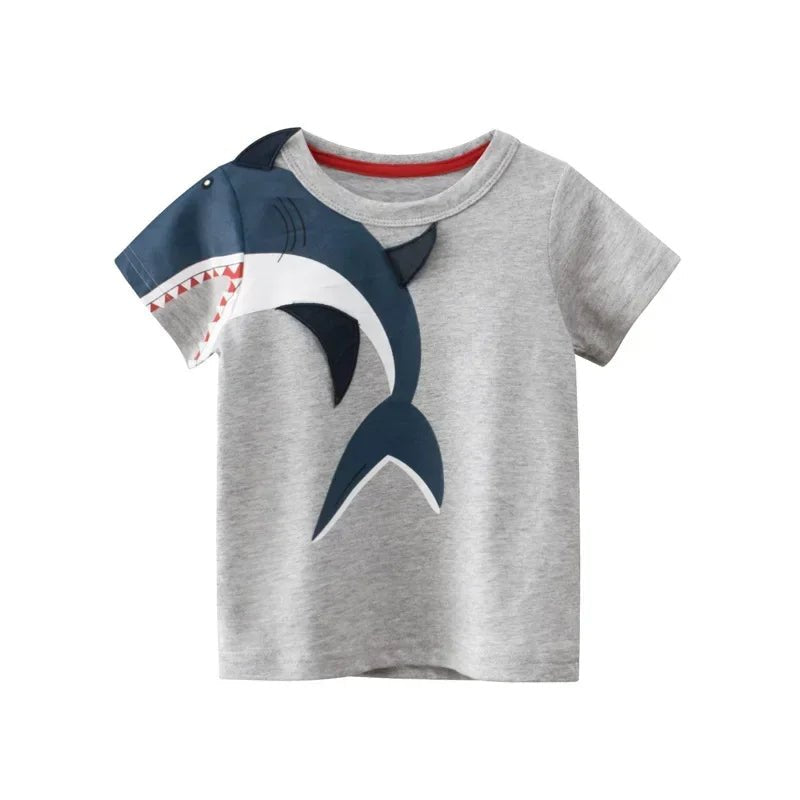Summer Children 3D Animal Printing Tees - itzy bitsy