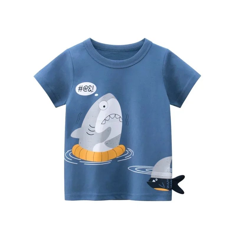 Summer Children 3D Animal Printing Tees - itzy bitsy