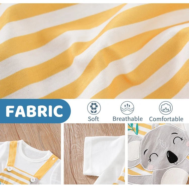 Summer Cute Koala Embroidery Baby Jumpsuit - itzy bitsy