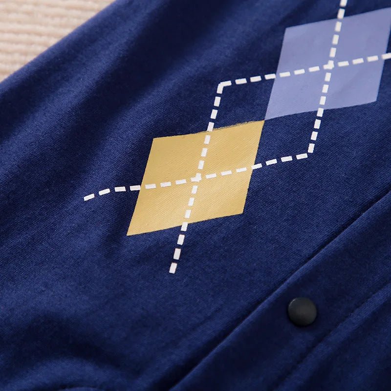 Summer Gentleman Style With Diamond Checker Print Jumpsuit - itzy bitsy