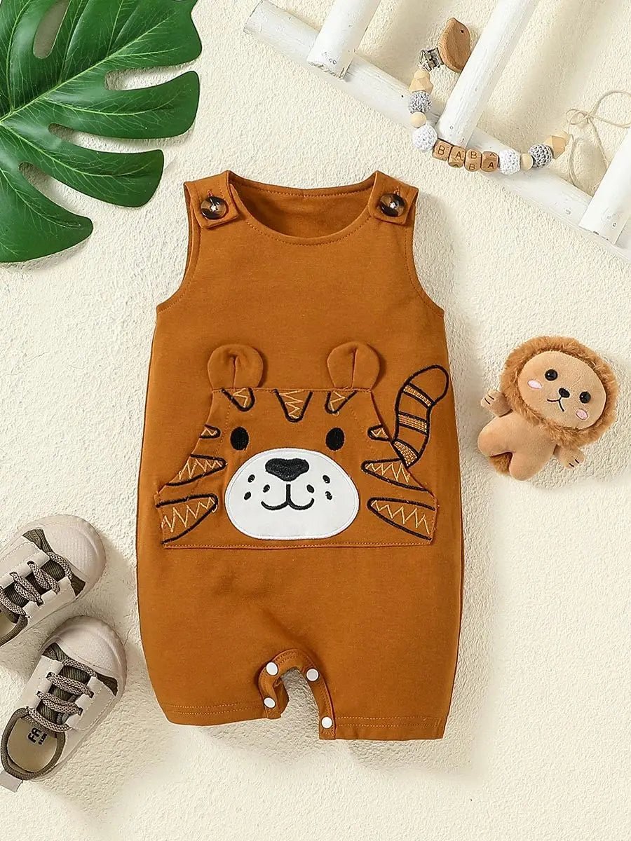 Summer Sleeveless Animal Design Jumpsuit - itzy bitsy