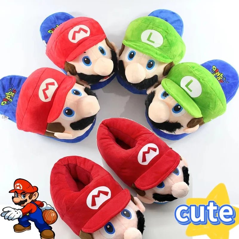 Super Mario Bros Slippers - itzy bitsy
