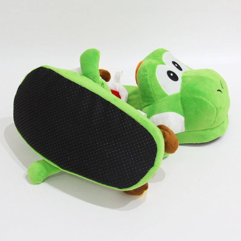 Super Mario Bros - Yoshi Creativity Plush Slippers - itzy bitsy