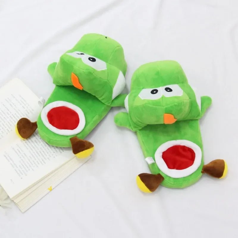 Super Mario Bros - Yoshi Creativity Plush Slippers - itzy bitsy