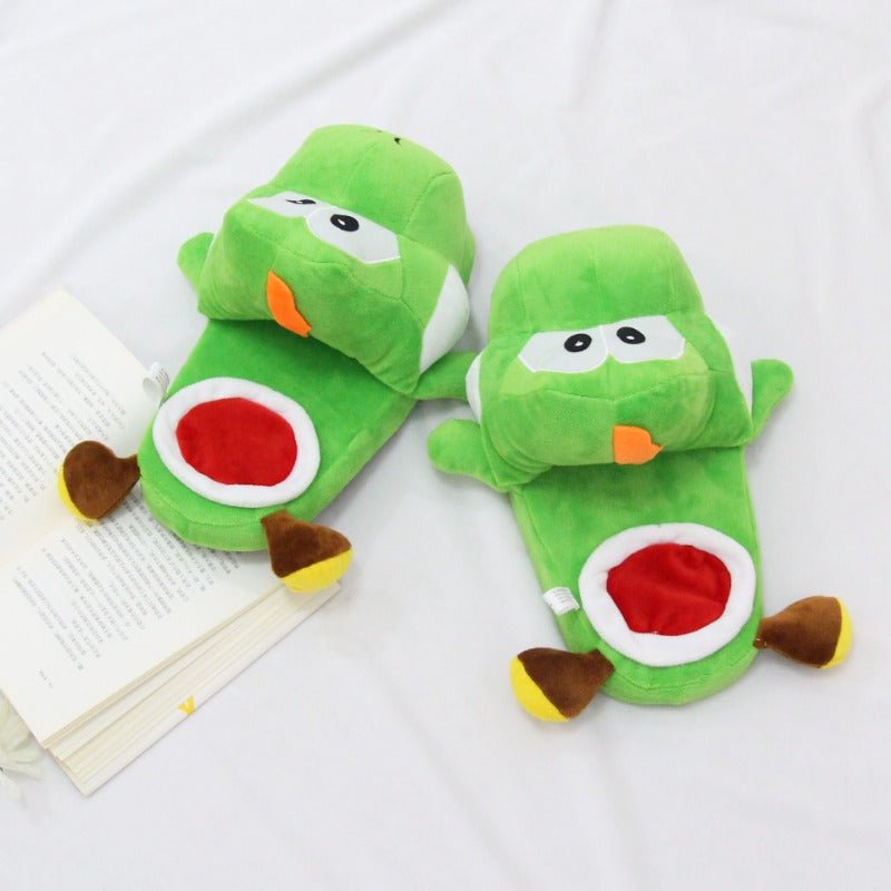 Super Mario Bros - Yoshi Creativity Plush Slippers - itzy bitsy