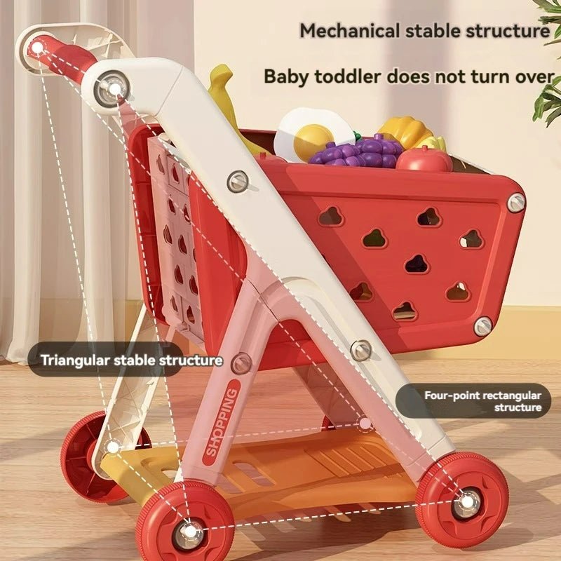 Supermarket Shopping Cart Playset - itzy bitsy