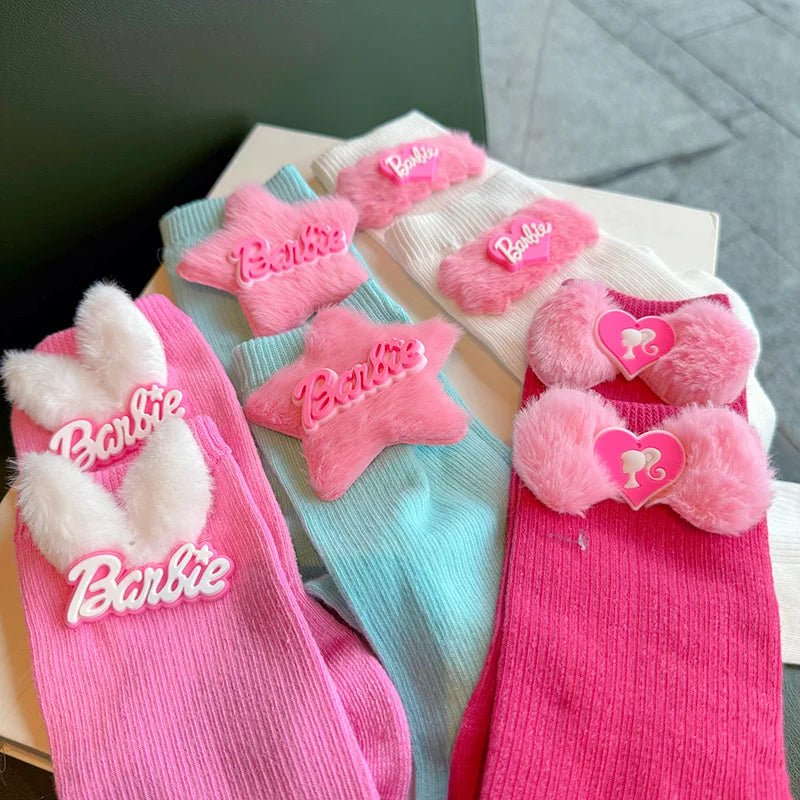 Sweet Barbie Knitted Mid - calf Socks - itzy bitsy