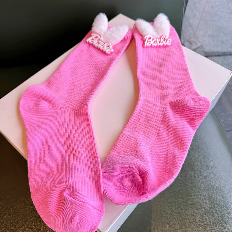 Sweet Barbie Knitted Mid - calf Socks - itzy bitsy
