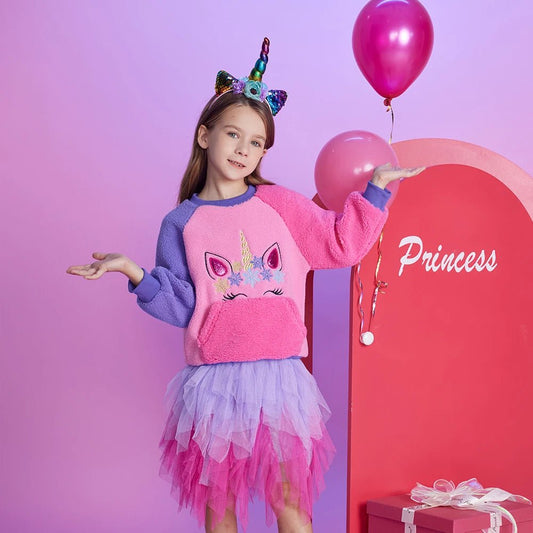 Sweetheart Polar Fleece Sweatshirts with Pocket - itzy bitsy