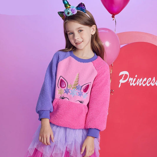 Sweetheart Polar Fleece Sweatshirts with Pocket - itzy bitsy