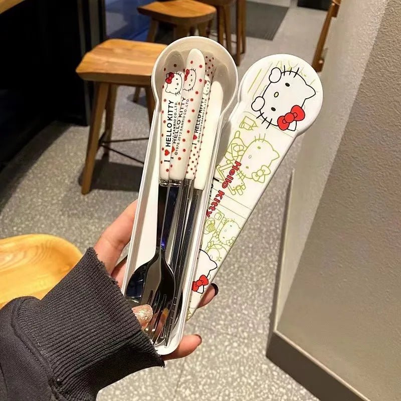 Tableware Hello Kitty, Doremon Set - itzy bitsy