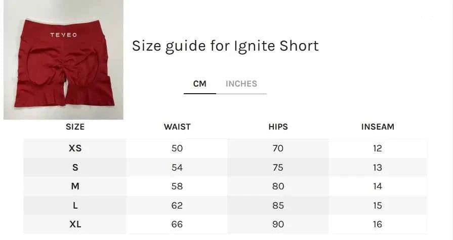 TEVEO Ignite Sculpt Scrunch High - Waist Tummy Control Short - itzy bitsy