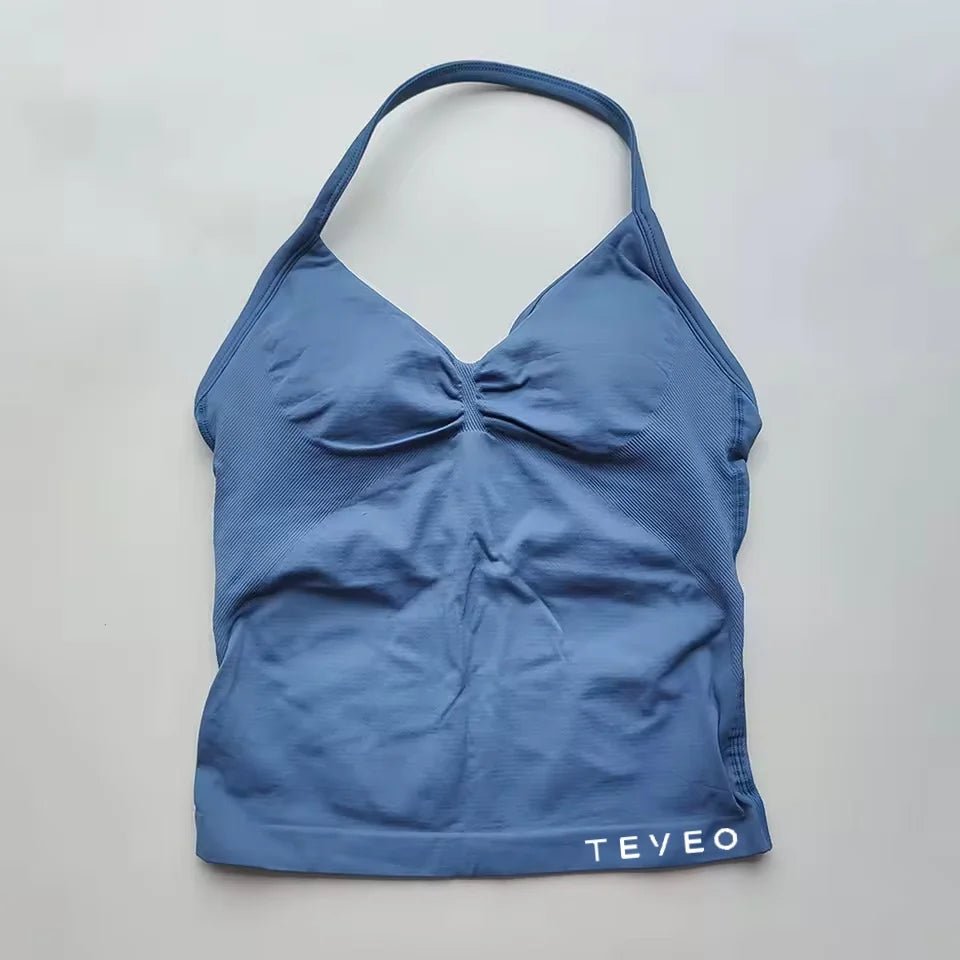 TEVEO Longline Strappy Scrunch Tank Tops - itzy bitsy
