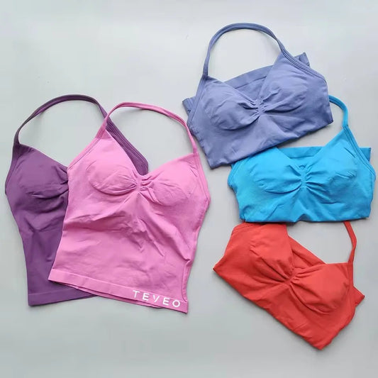TEVEO Longline Strappy Scrunch Tank Tops - itzy bitsy