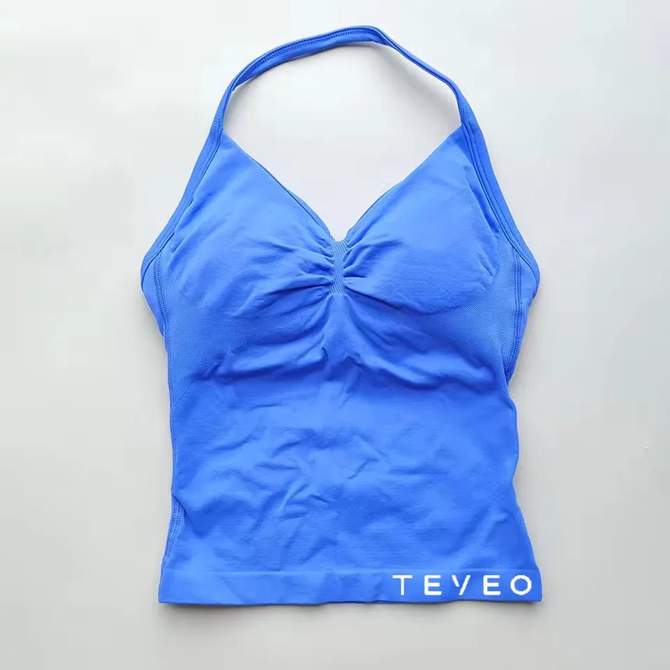 TEVEO Longline Strappy Scrunch Tank Tops - itzy bitsy