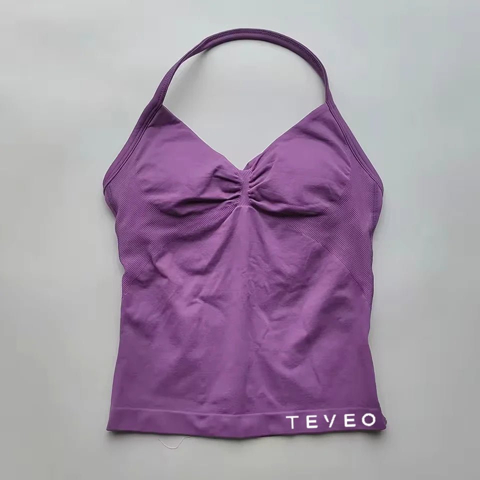 TEVEO Longline Strappy Scrunch Tank Tops - itzy bitsy