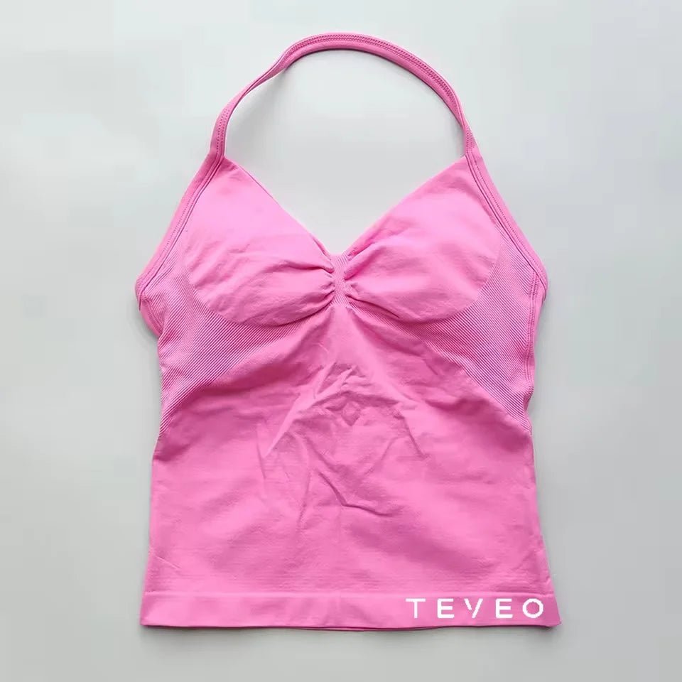 TEVEO Longline Strappy Scrunch Tank Tops - itzy bitsy