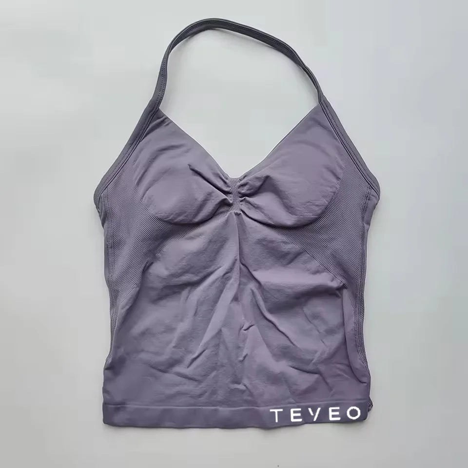 TEVEO Longline Strappy Scrunch Tank Tops - itzy bitsy