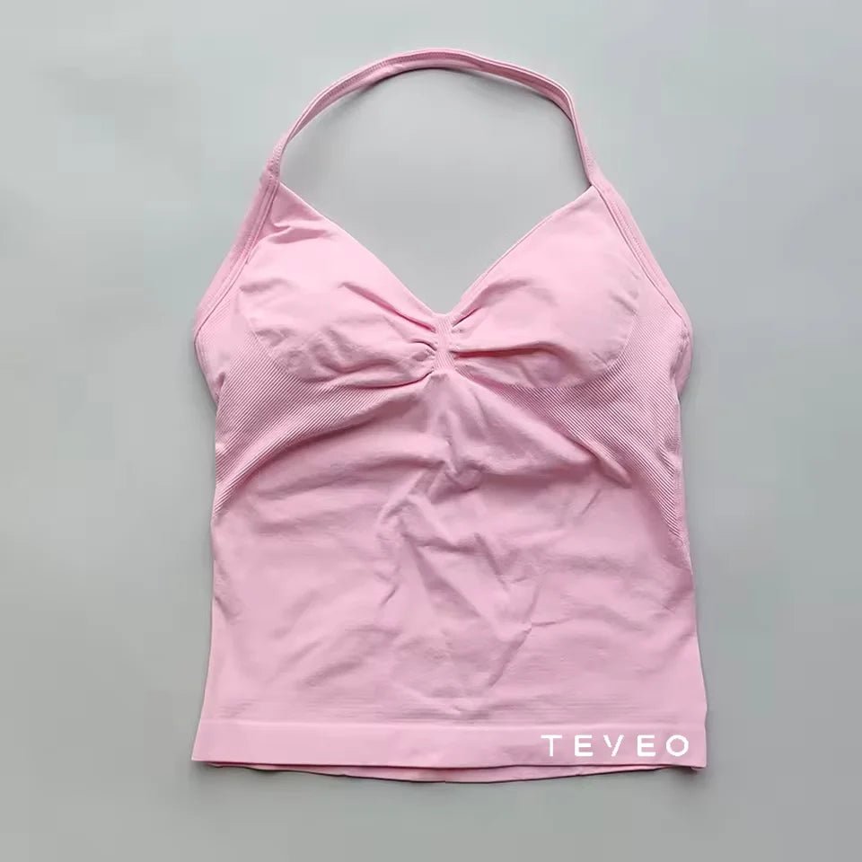 TEVEO Longline Strappy Scrunch Tank Tops - itzy bitsy