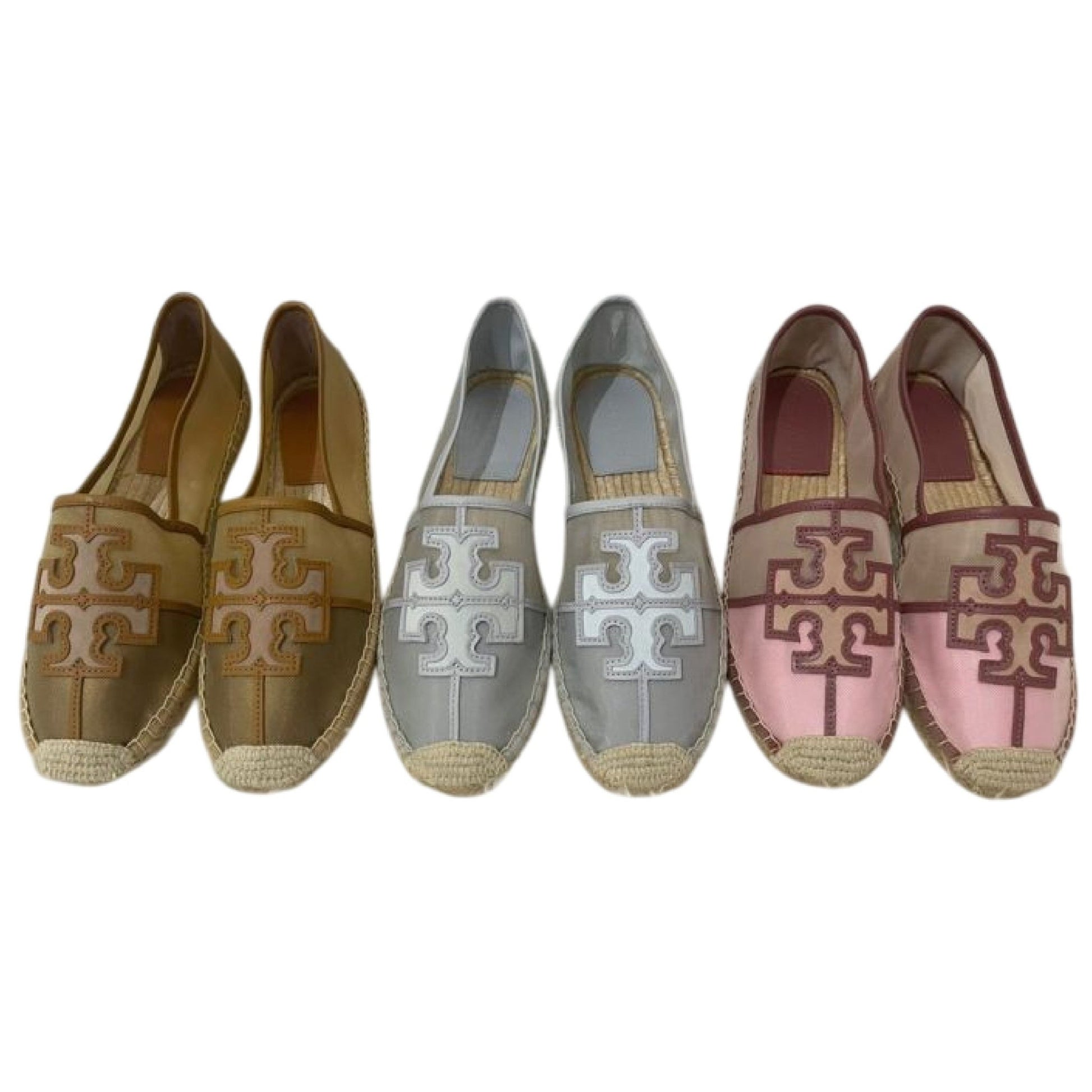 Tory Burch Women's Ines Sea Shell Mesh & Leather Espadrilles - itzy bitsy