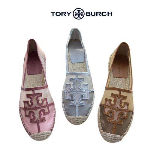 Tory Burch Women's Ines Sea Shell Mesh & Leather Espadrilles - itzy bitsy