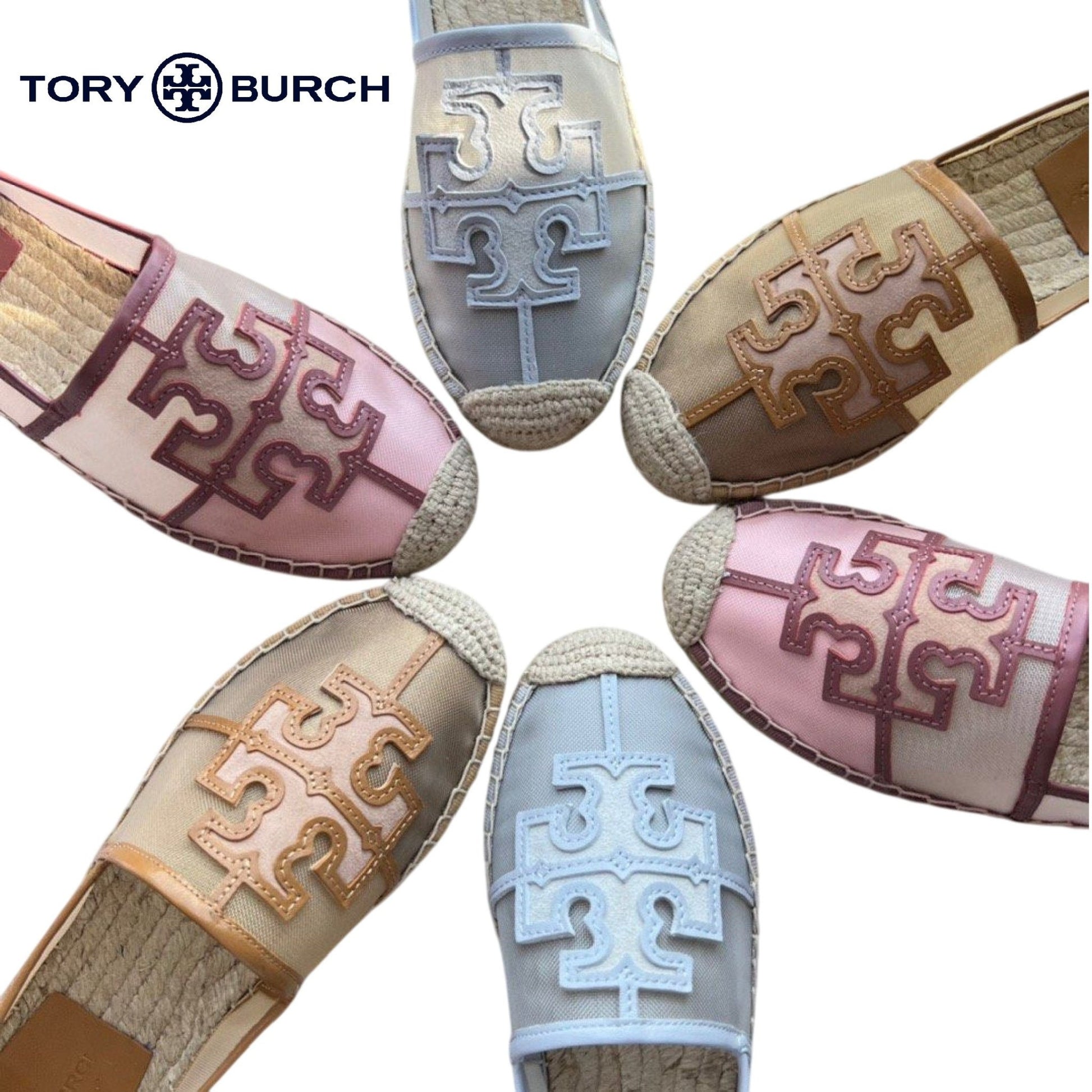 Tory Burch Women's Ines Sea Shell Mesh & Leather Espadrilles - itzy bitsy