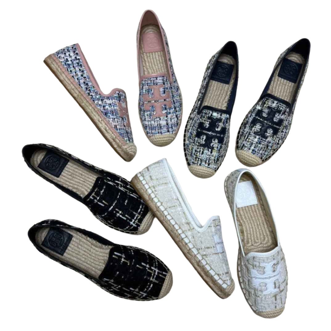 Tory Burch Woven Espadrilles - itzy bitsy