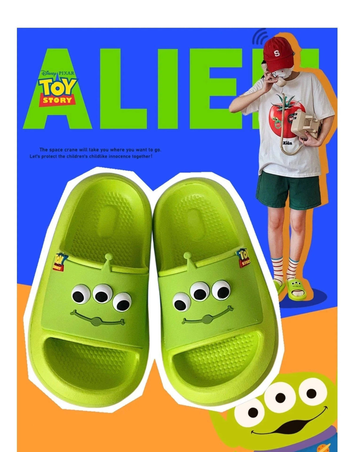 Alien Slippers Toy Story Alien Slippers - itzy bitsy