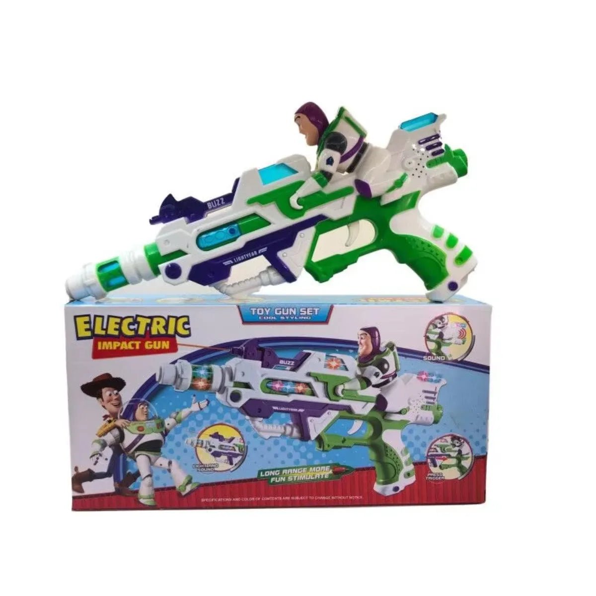 Toy Story Buzz Lightyear With Wings Doll Action Figure and Gun - itzy bitsy