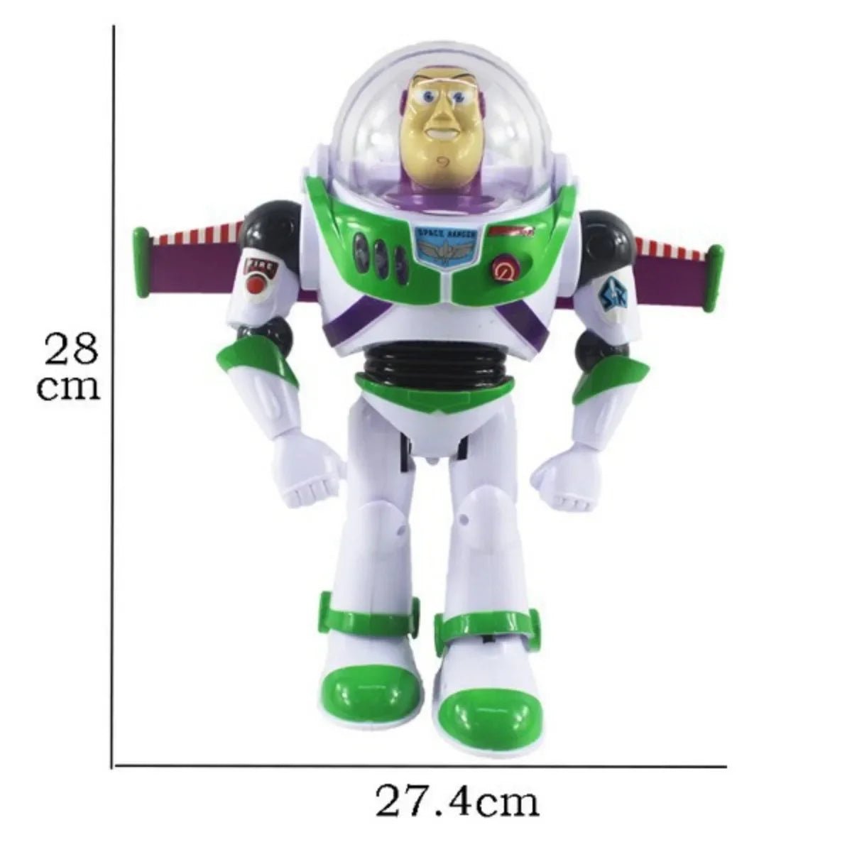 Toy Story Buzz Lightyear With Wings Doll Action Figure and Gun - itzy bitsy